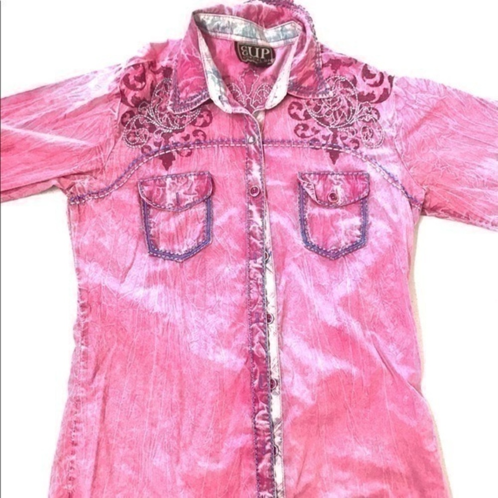 Cowgirl Up Women's Button-Down Shirt Size Medium